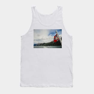 Sailing on the fjord Tank Top